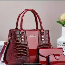 Brand New   3pc Women's Crossbody/Handbag 