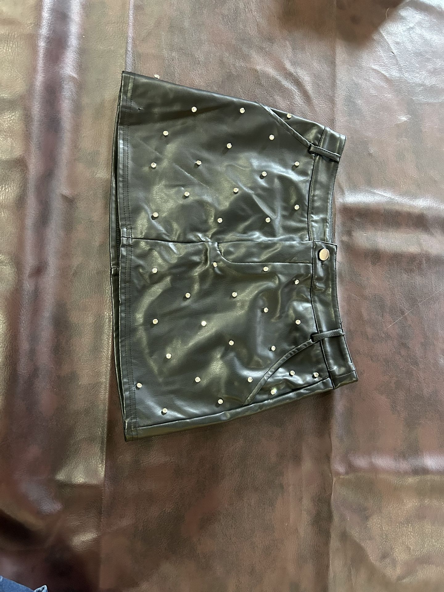 Black Leather Skirt 