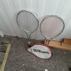 Two Wilson T2000 Tennis Rackets