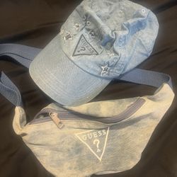 GUESS CAP AND FANNY PACK 