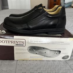 Black Leather Slip ons Footprints by Birkenstock