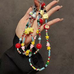 Colorful and Fun - Filled Beaded Phone Chains