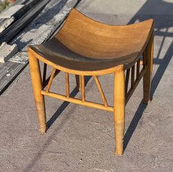 Vintage Thebe Egyptian Revival Wooden Stool