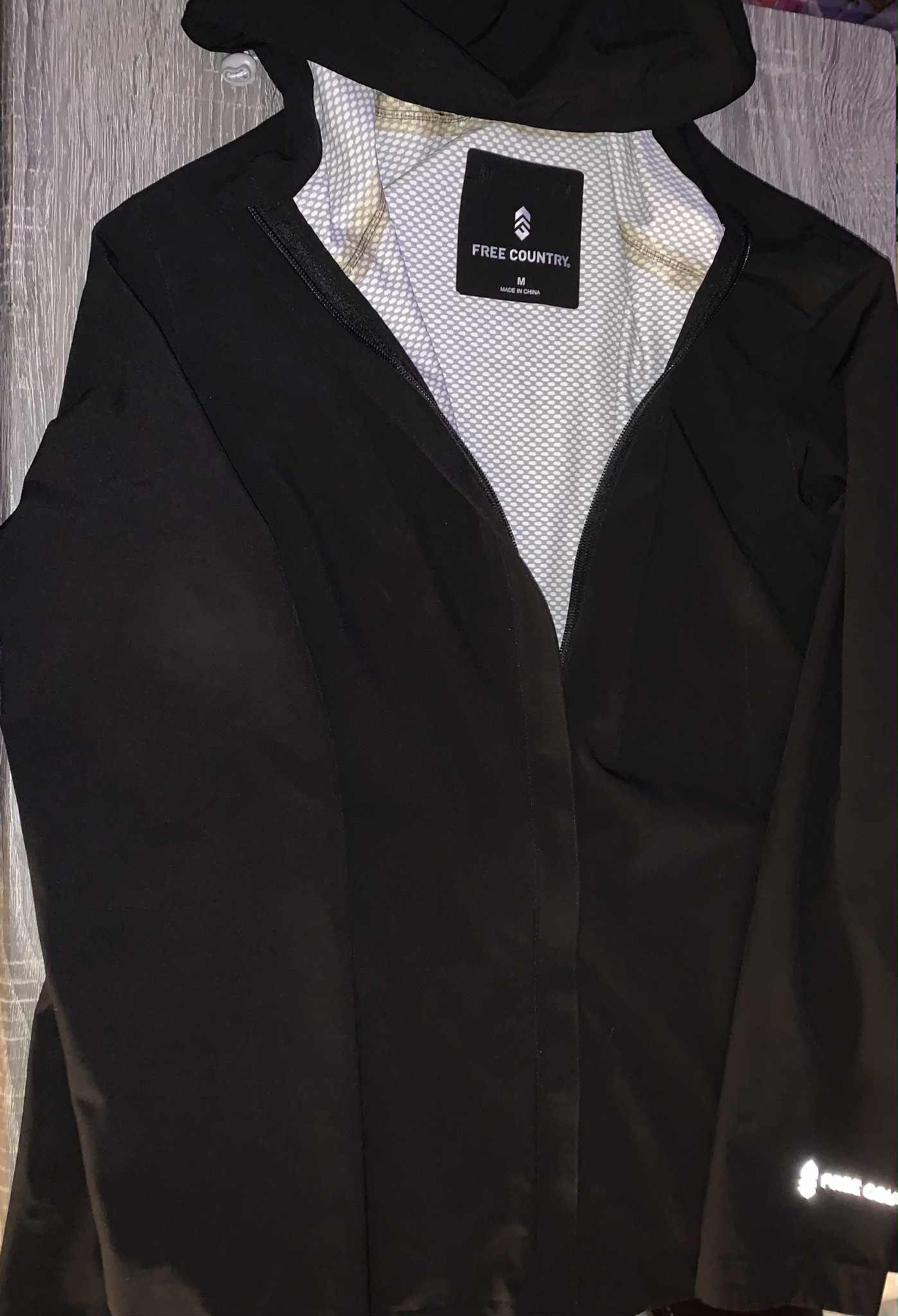 Free Country Women’s Windbreaker Jacket With Hood Size Medium