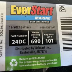Everstart 24-DC 690 MCA 12 Volt Deep Cycle Batteries 1