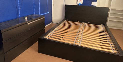 IKEA Queen bed and dresser