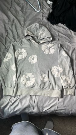 Grey men’s denim tears hoodie