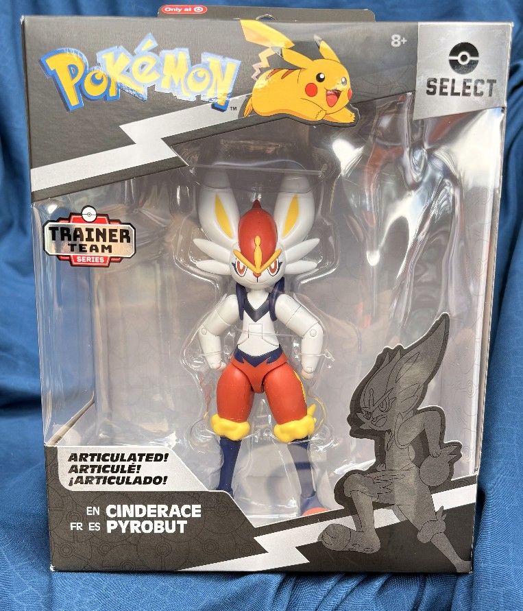 Pokemon Select Cinderace Action Figure 6"