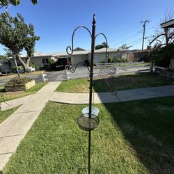 Metal Bird Feeder Shepherd hook 