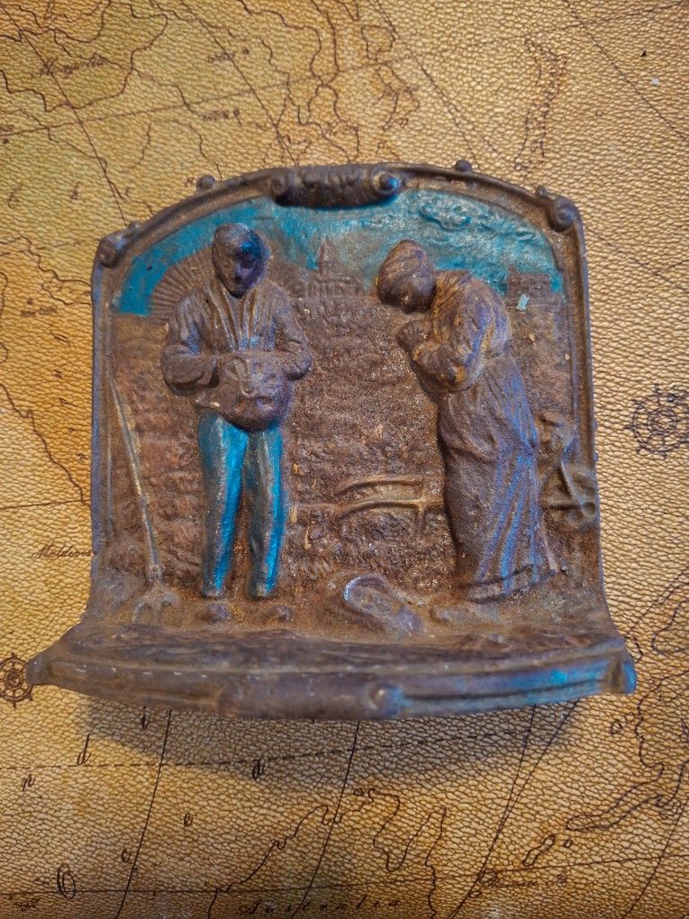 Vintage Cast Iron Bookend Or Door Stop
