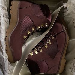 Timberlands the Legends collection Volume IX burgundy suede