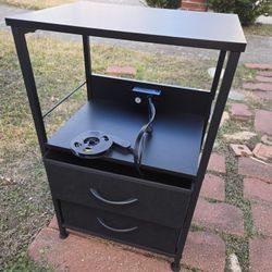 New Nigth Stand with LED lights and power connection