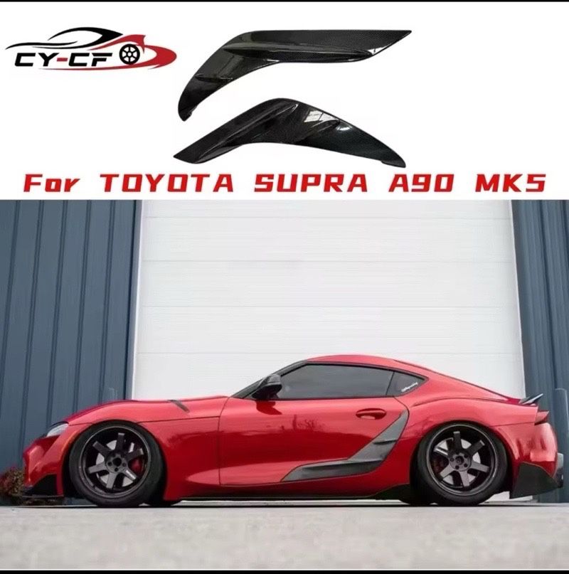 Carbon Fiber Trd Style Side Fender Door Garnish Fit For Supra GR A90 MKV 2019+