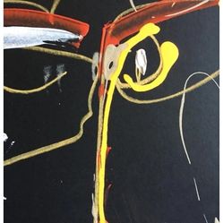 Original Jan Michelini Acrylic Painting “Thorn of Crowns” 2006 Abstract Art