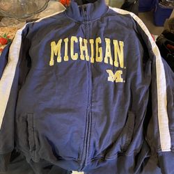 Michigan zip up sweater 2x