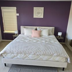 King Bed Frame With Casper Mattress 