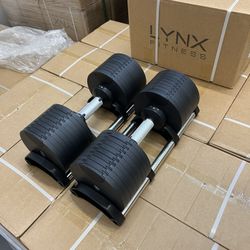( BRAND NEW IN BOX ) Pair Of 80lb Adjustable Dumbbells - Click On My Profile For More Gym Equipment 
