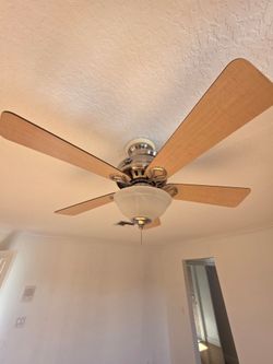 3 Hunter Ceiling Fans with Lights - Matching Set - Excellent Condition
