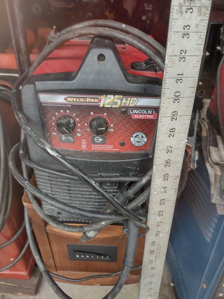 125 Hd Lincoln Mig Welder Heavy Duty Ground, 110 Plug