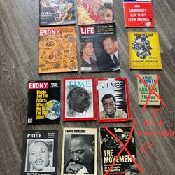 Vintage Ebony / Life / Time Magazines (Civil Rights / Black History) 