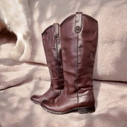 Frye Melissa Leather Riding Boots 