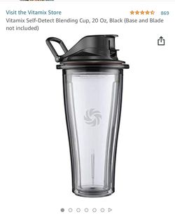 Vitamix Self Detect Blending Cup, 20 Oz Black Base and Blade not included)