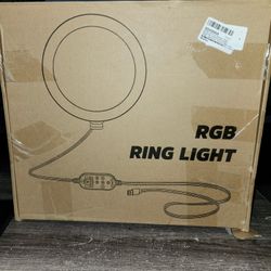 RGB 10 Inch Ring Light Without Stand 2700 to 6000 Color Temp