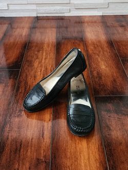 Michael Kors Carlson Black Leather Loafers Women's Size 7.5M