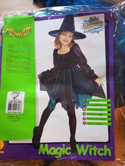 Girls Witch Costume size M 8-10