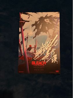 Signed Promotional poster for Bleach