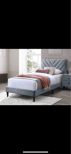 Twin size bed frame with mattress included