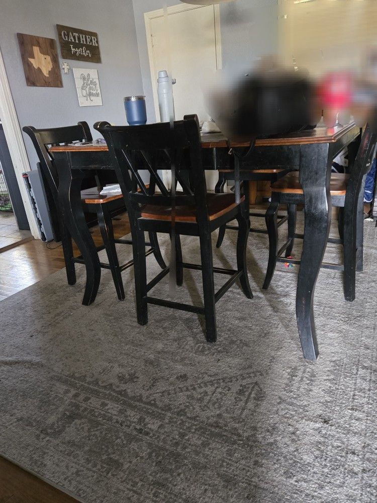 Counter Height Dining Table 4 Chairs