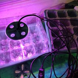 Set Of 5 Humidity Dome, Vent, Led Light And Remote 