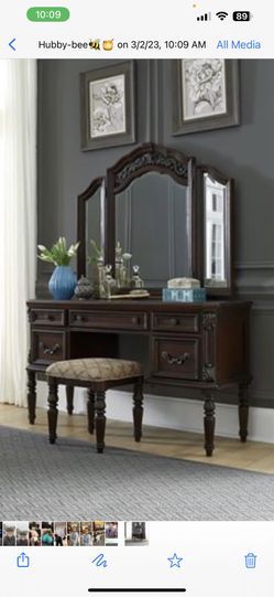 Cherry Oak Vanity 