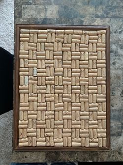 Corkboard homemade by real wine corks!