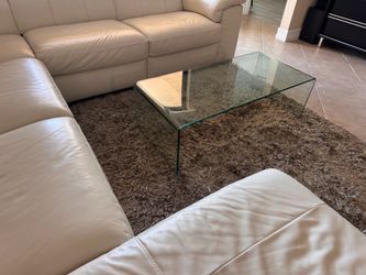 ALL-GLASS WATERFALL COFFEE TABLE
