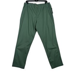 NWT POLO Ralph Lauren Cotton Stretch Prepster Flat Pants SZ XL 