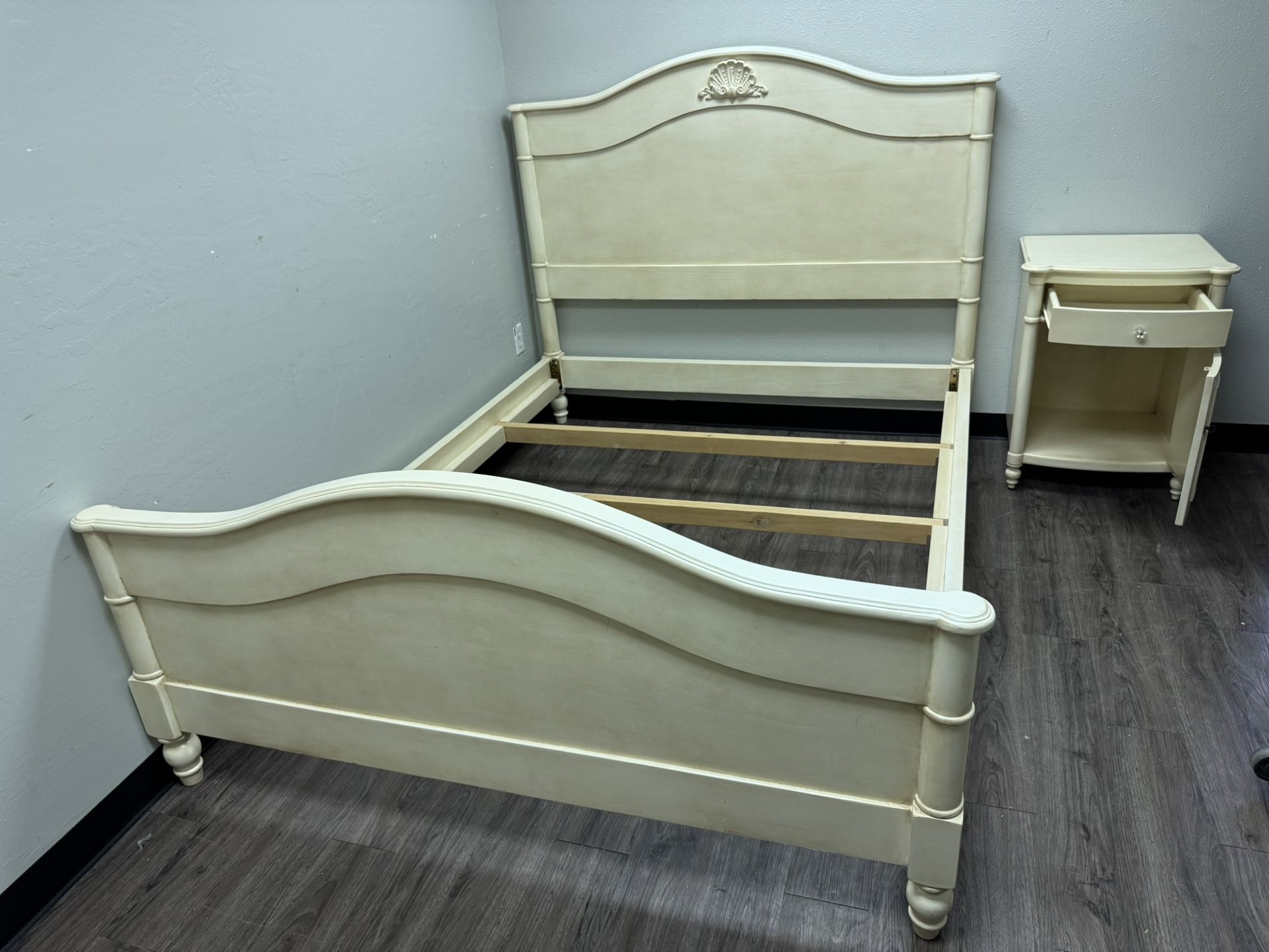 Queen Bed Frame And Nightstand