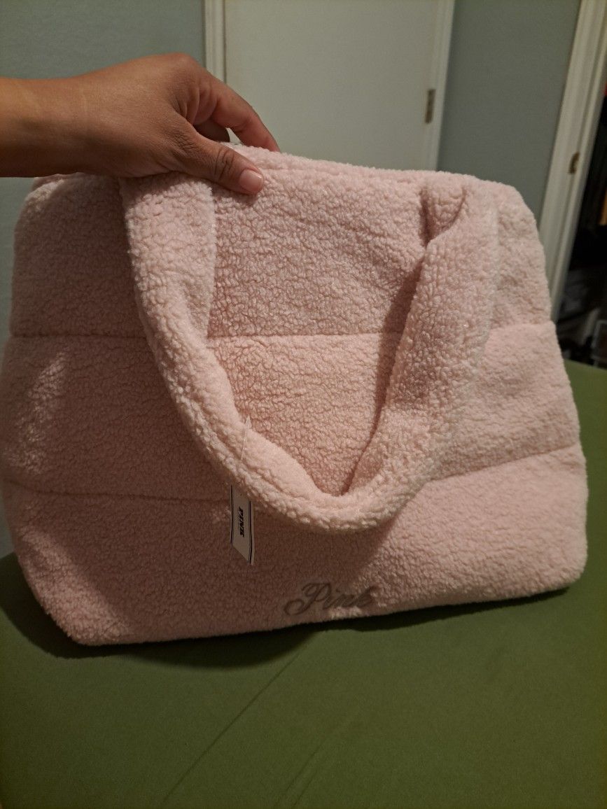 Pink Puffy Tote Large