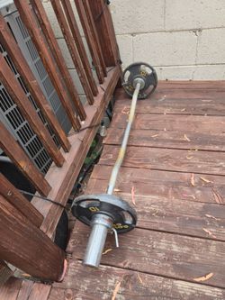 EZ Curl Bar With Two 10 Pound Plates