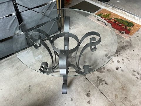 Glass Coffee Table And End Table