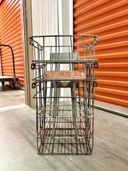 Vintage Rust-Patina Egg Crate