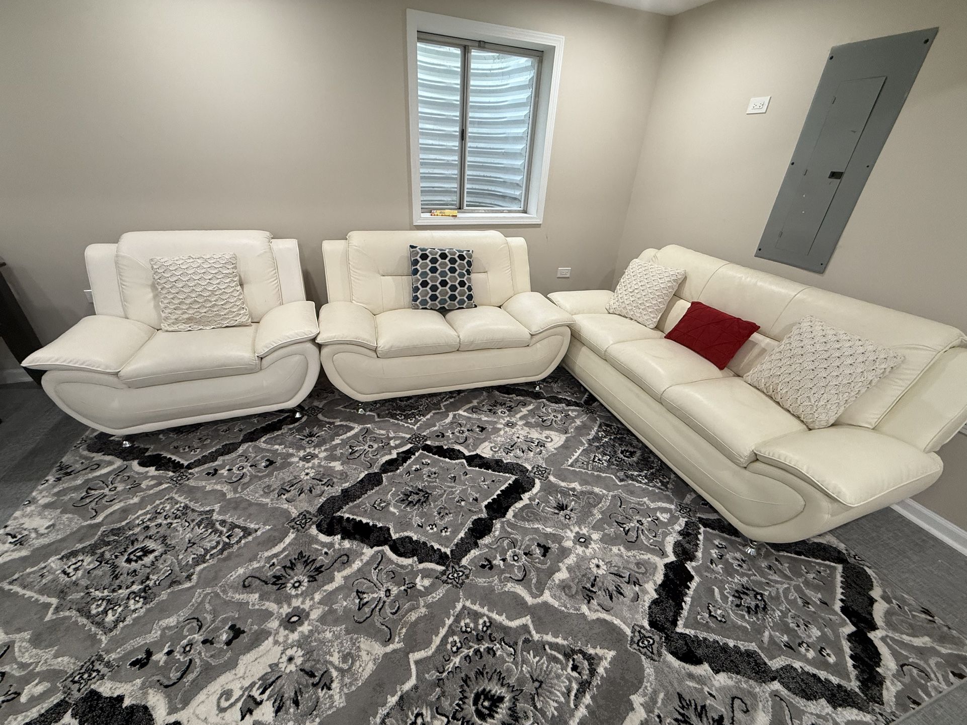 White Sofa Set