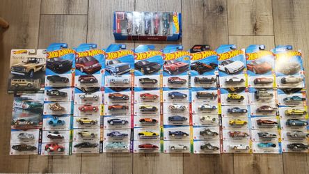 Total of 63 Hotwheels for sale.