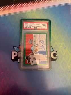 2019 Leaf Metal Draft State Pride Green /5 Drew Lock Autograph #SP-DL1
