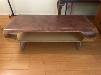mid-century modern style bentwood coffee table