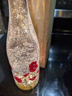 Rooster Country Decor  Winter Glitter Globe Bottle Cracker Barrel