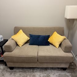Beige Loveseat