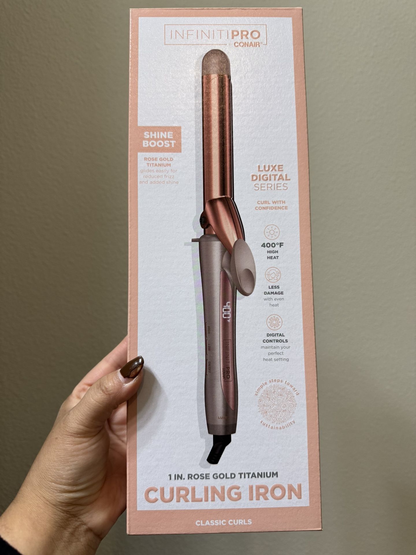 InfinitiPro By Conair Curling Iron Luxe Series (Rose Gold)
