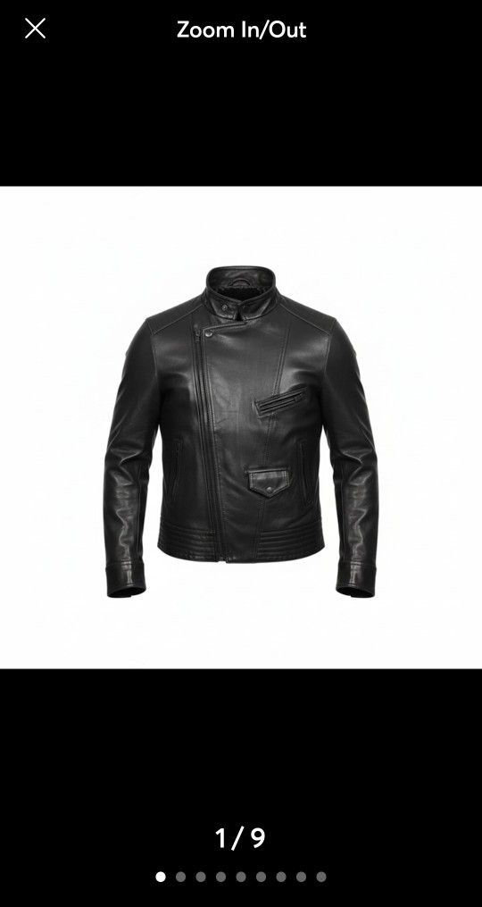 BLACK RIVET Heavy 100% Leather Moto Jacket Dark Brown Classic Edgy Women Medium